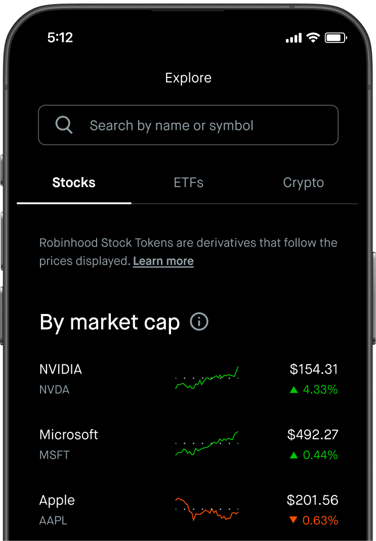 Explore Stock Tokens 28xh